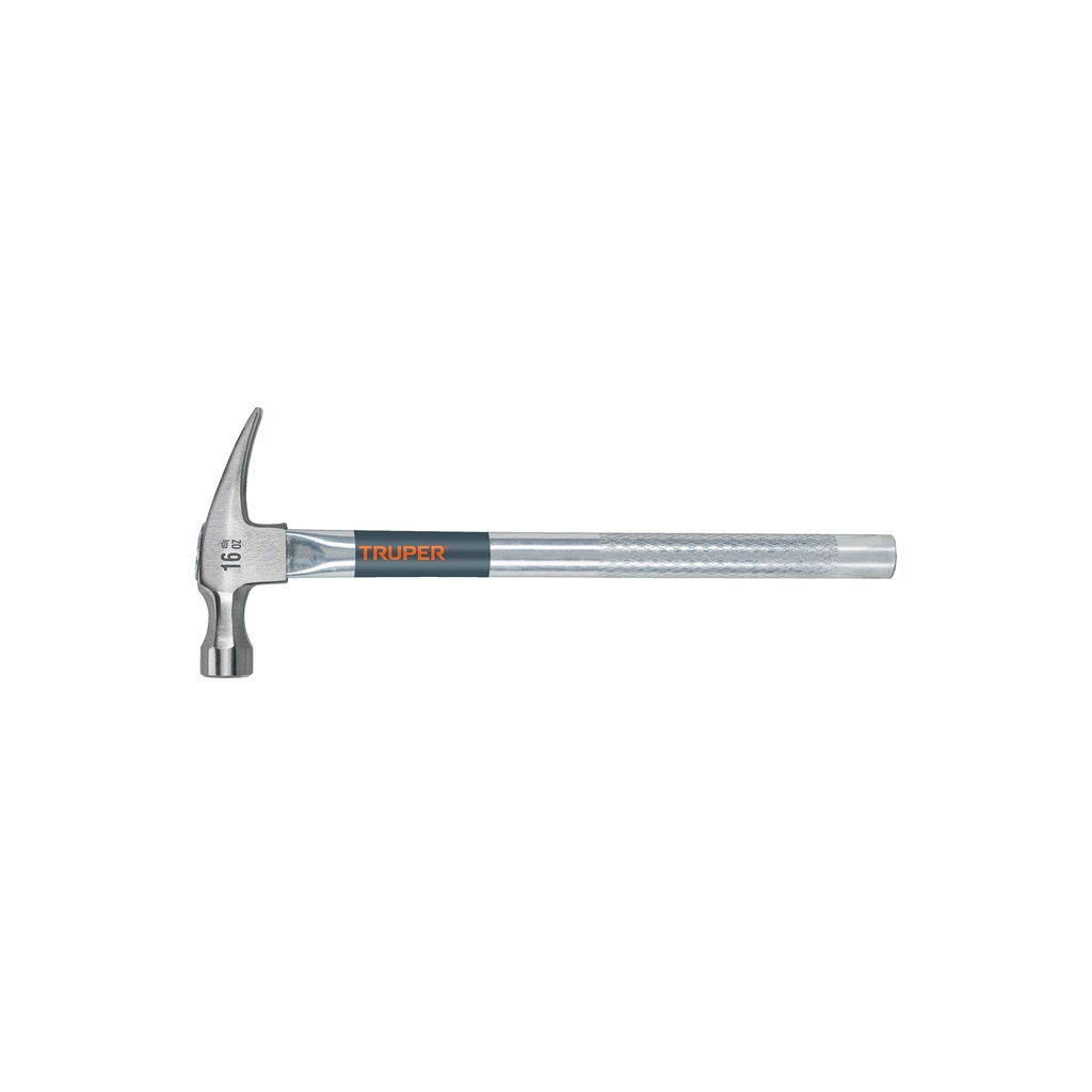 Martillo tubular pulido 16 oz uña recta, Truper