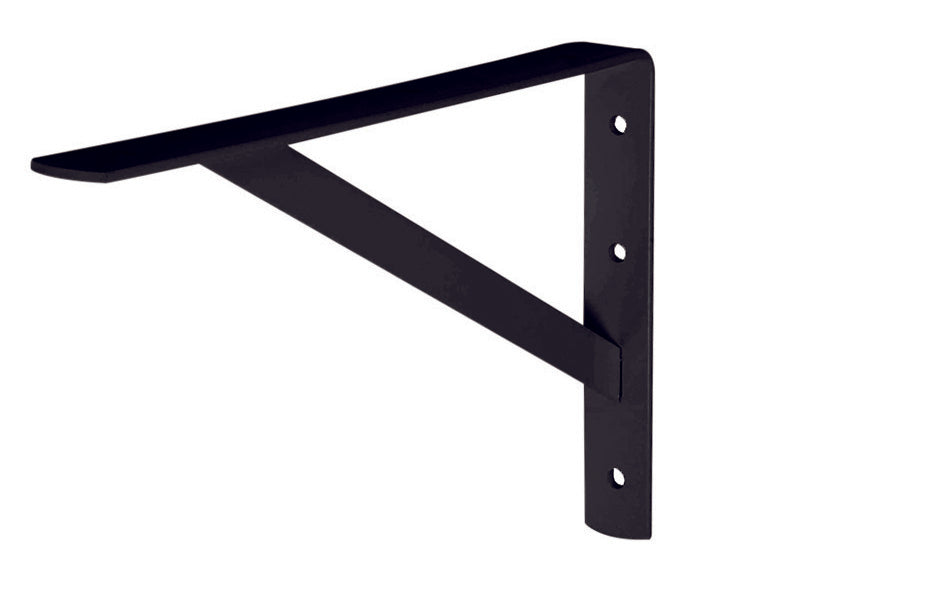 Mensula Reforzada Color Negro 13""x20""
