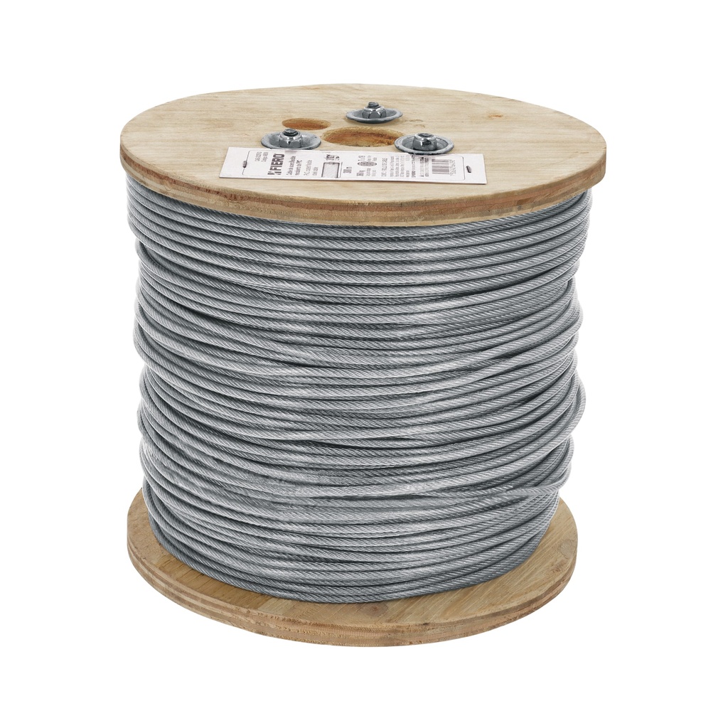 Metro cable flexible 3/32' acero 7x19 recubierto PVC, 300 m - Pag 550