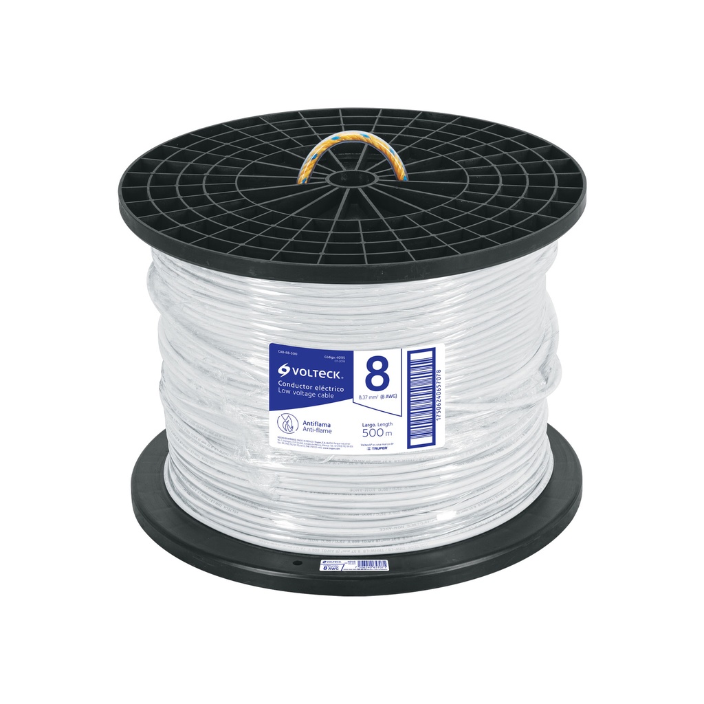Metro de cable THHW-LS 8 AWG blanco en carrete de 500 m - Pag 412