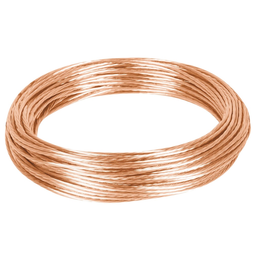 Metro de cable desnudo de cobre calibre 12 AWG, rollo 25 m - Pag 546