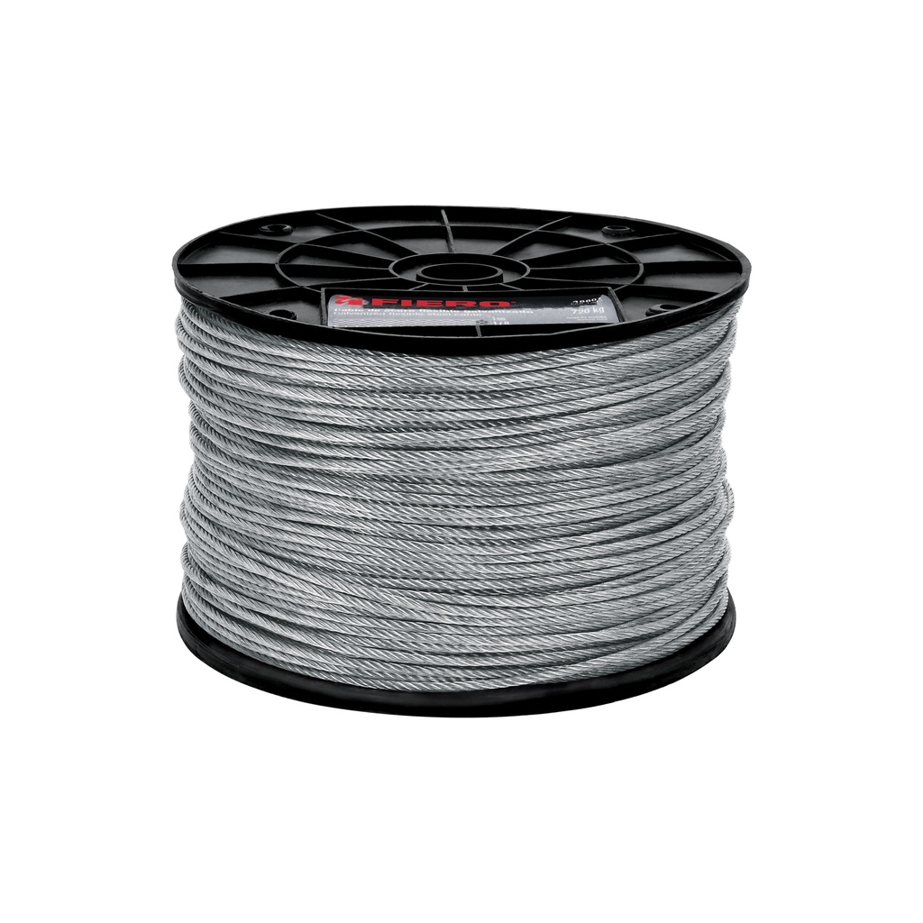 Metro de cable flexible 1/8' de acero 7x19 hilos, 300 m - Pag 550