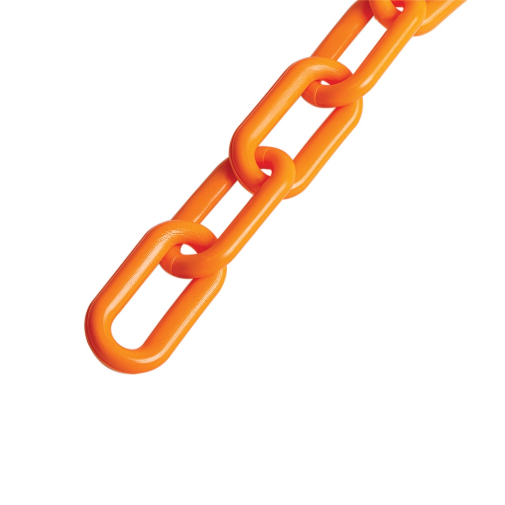 Metro de cadena de 8 mm de plástico naranja, carrete de 25 m - Pag 554