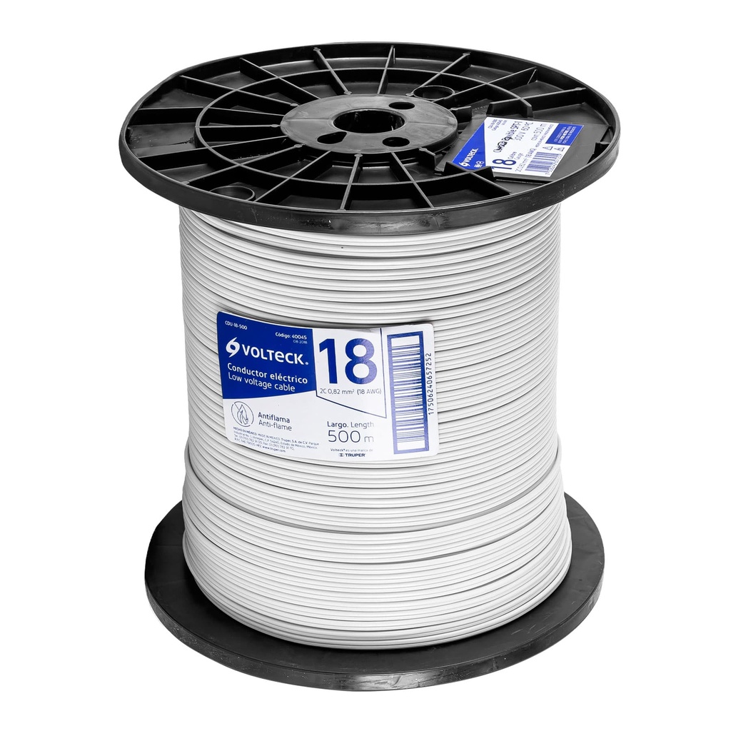 Metro de cordón dúplex flexible SPT 18 AWG en carrete 500 m - Pag 413