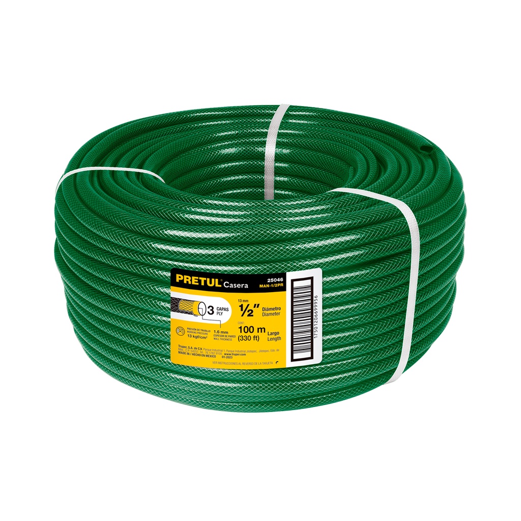 [T25046] Metro de manguera 1/2' 3 capas en rollo de 100 m, Pretul - Pag 229