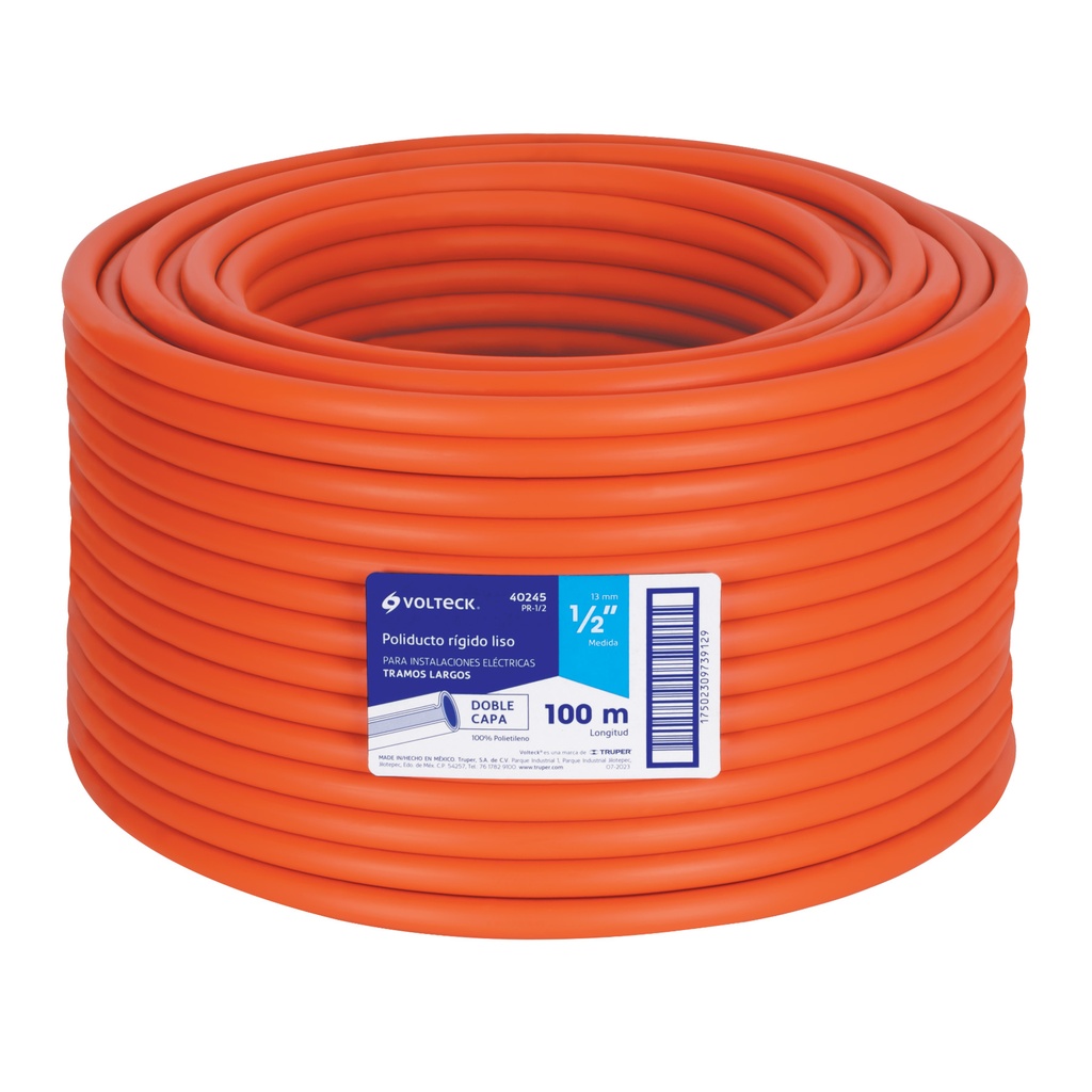 Metro de poliducto 1/2' rígido, rollo con 100 metros - Pag 436