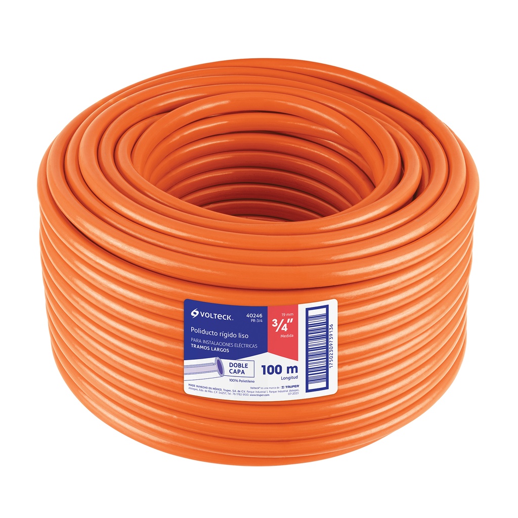 Metro de poliducto 3/4' rígido, rollo con 100 metros - Pag 436