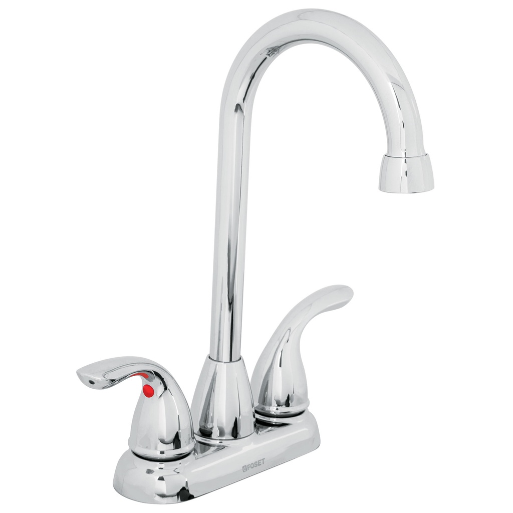 [T49766] Mezcladora 4' cuello tipo bar para lavabo, Foset Aero