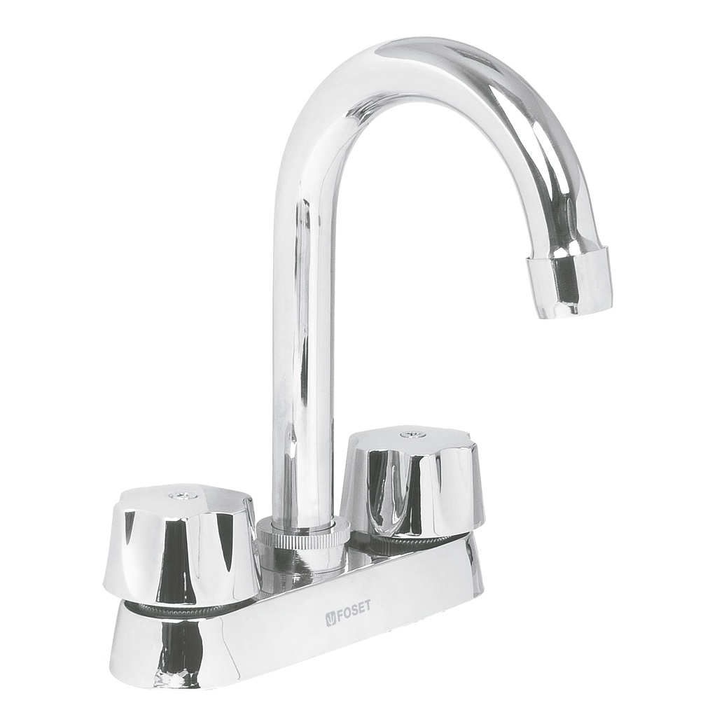 Mezcladora 4' para lavabo, cuello bar, cartucho compresión - Pag 468