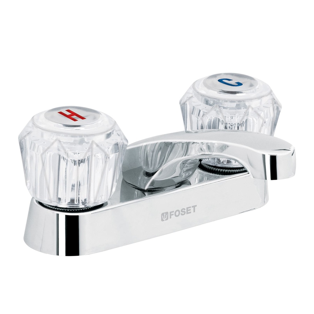 Mezcladora 4' para lavabo, nariz larga, manerales acrílico - Pag 468