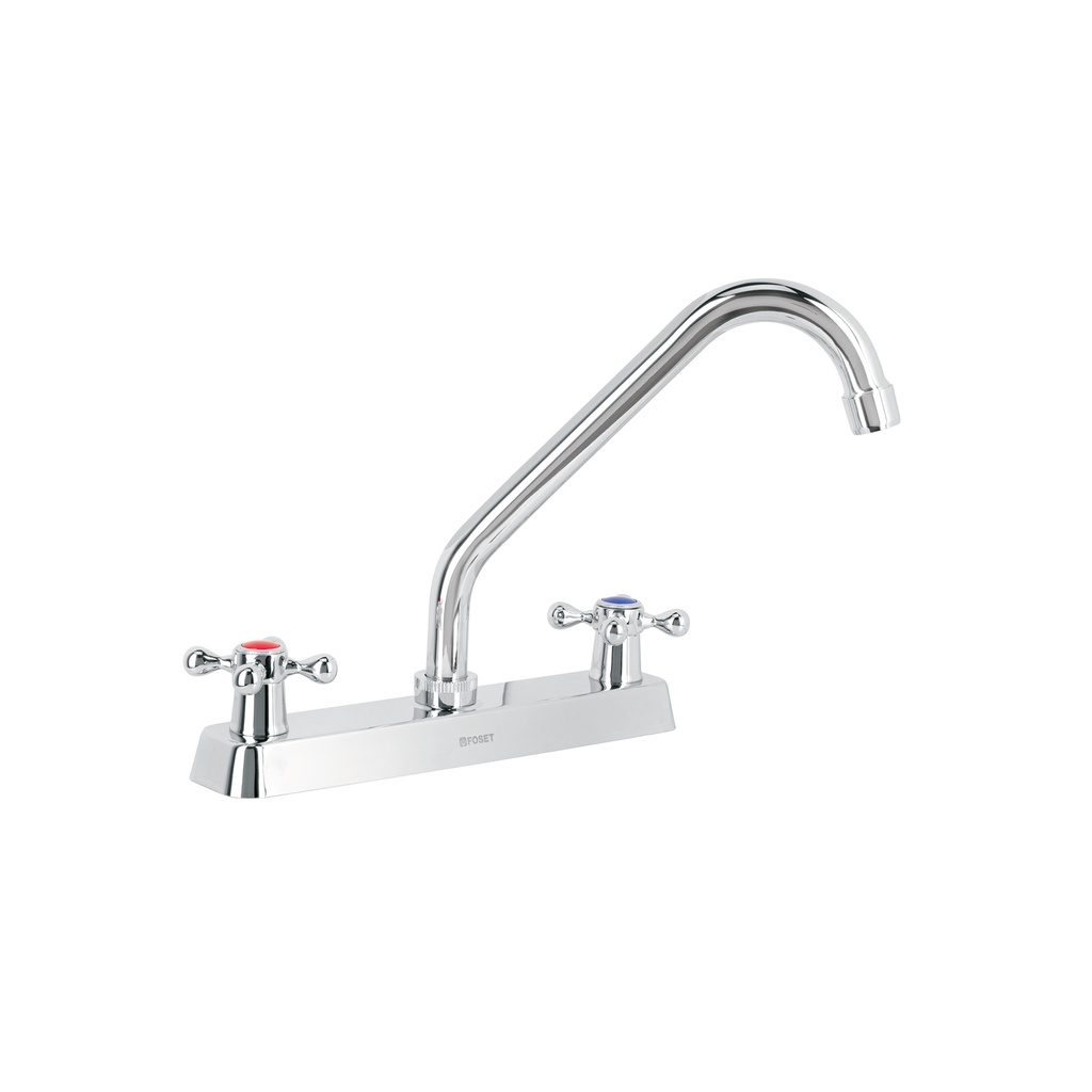 Mezcladora 8' p/fregadero, cuello largo, manerales cruceta - Pag 469