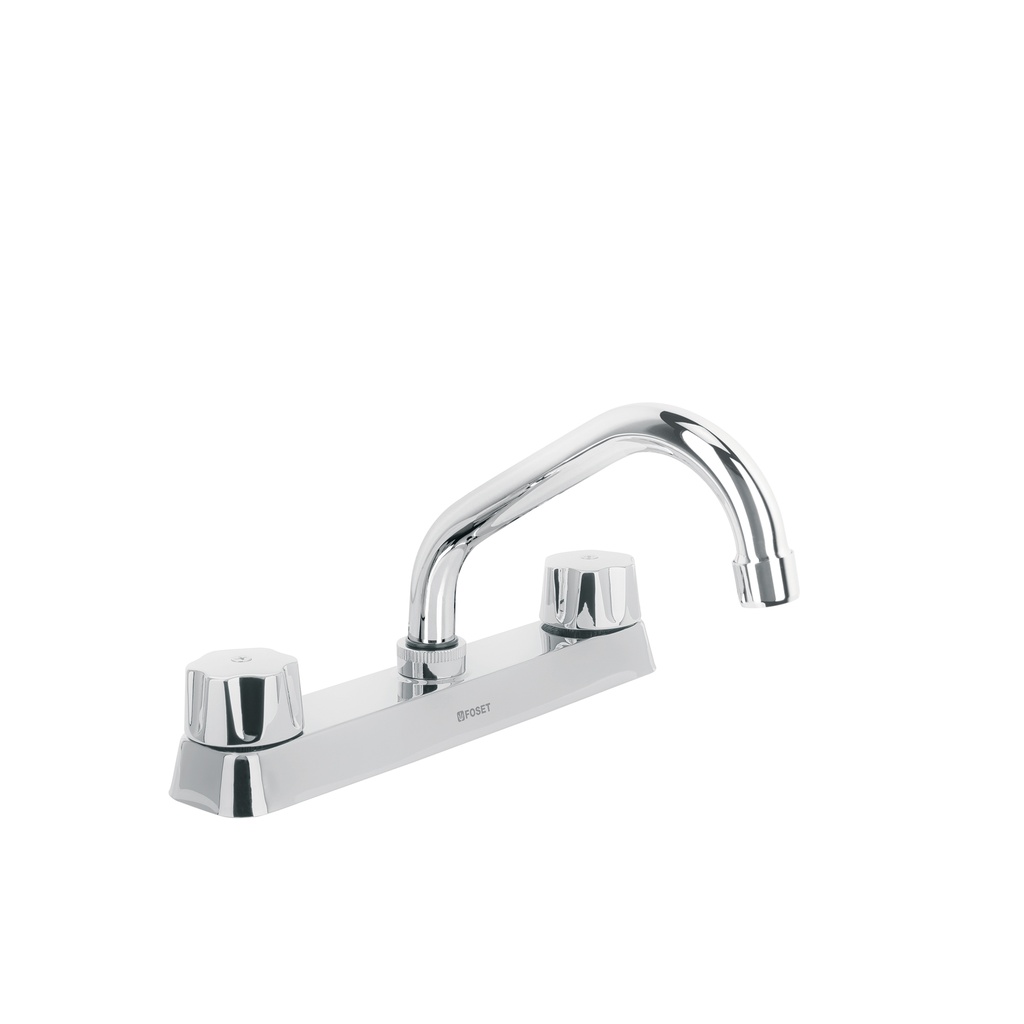 Mezcladora corta 8' p/fregadero manerales hex cart cerámico