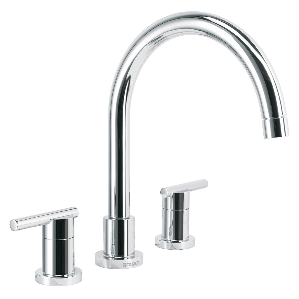 Mezcladora cromo cuello alto para fregadero, Foset Element - Pag 488