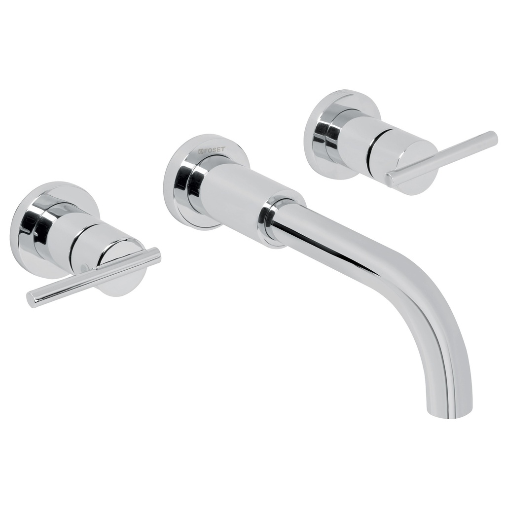 Mezcladora cromo de pared para lavabo, Foset Element - Pag 488