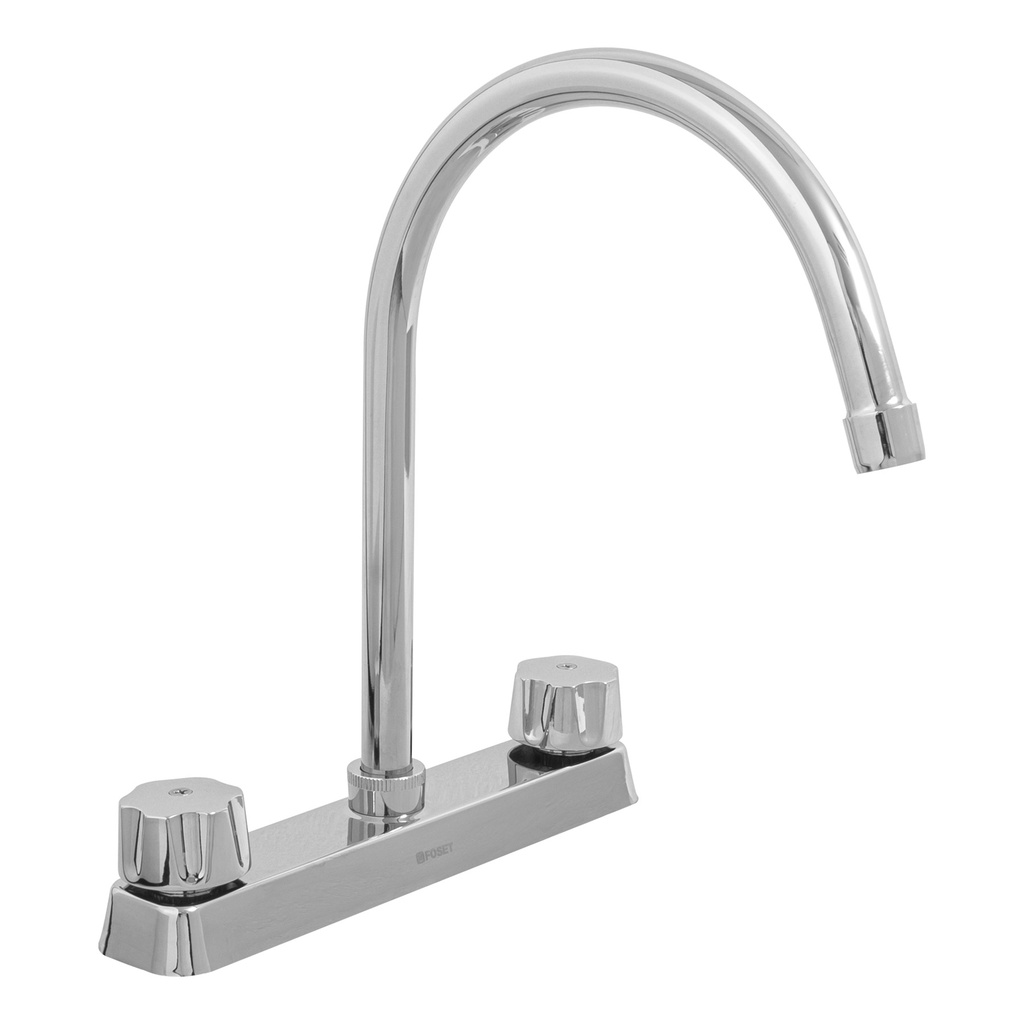 Mezcladora curva 8' p/fregadero manerales hex car compresión - Pag 470