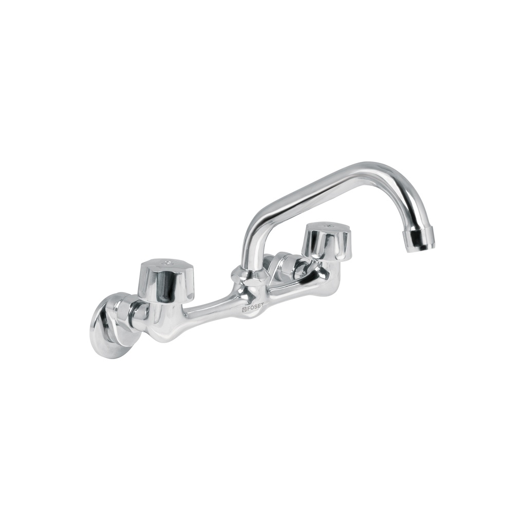 Mezcladora inox 8' para fregadero, conexiones de pared,Foset