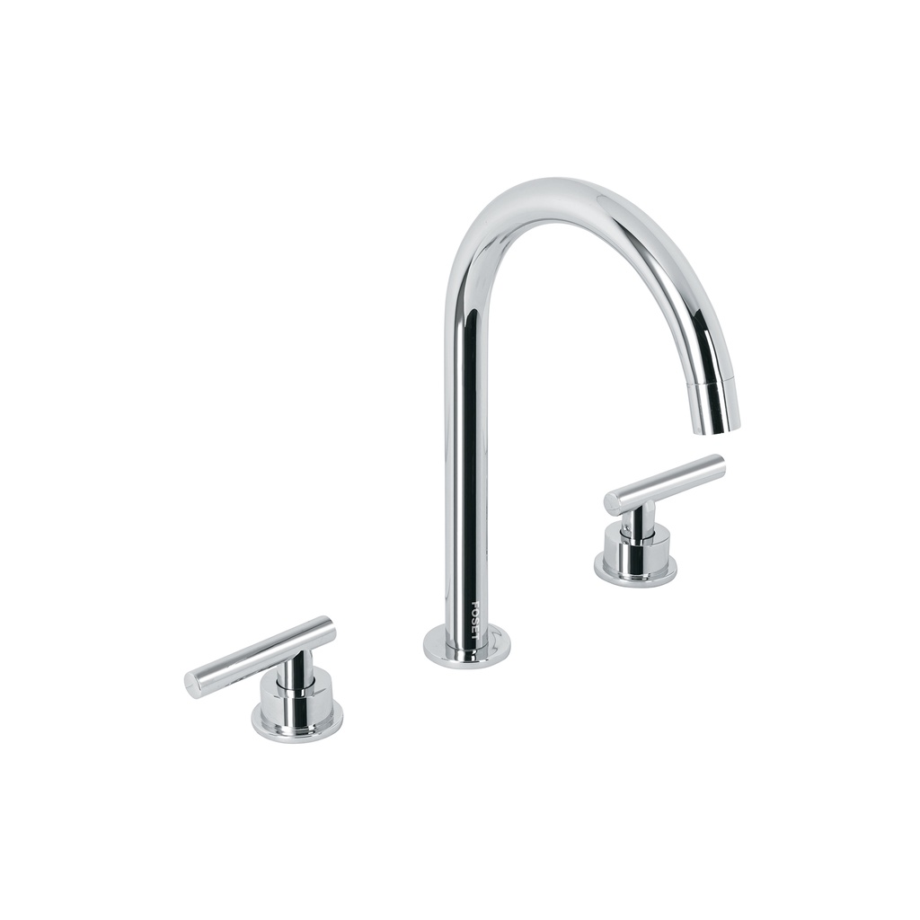 Mezcladora p/lavabo,taladros separados,palanca,cromo,Tubig