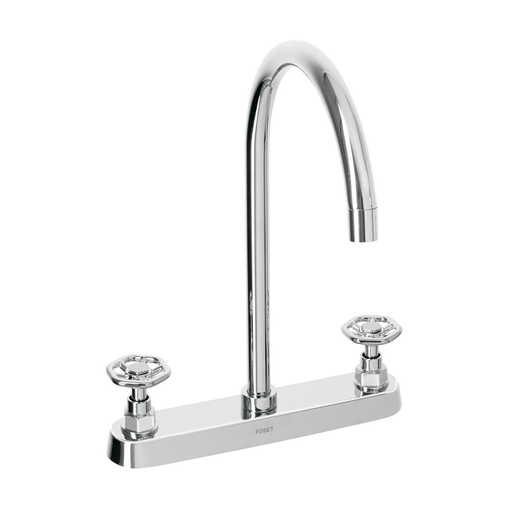 Mezcladora para fregadero, manerales redondos,cromo, Tubig - Pag 481