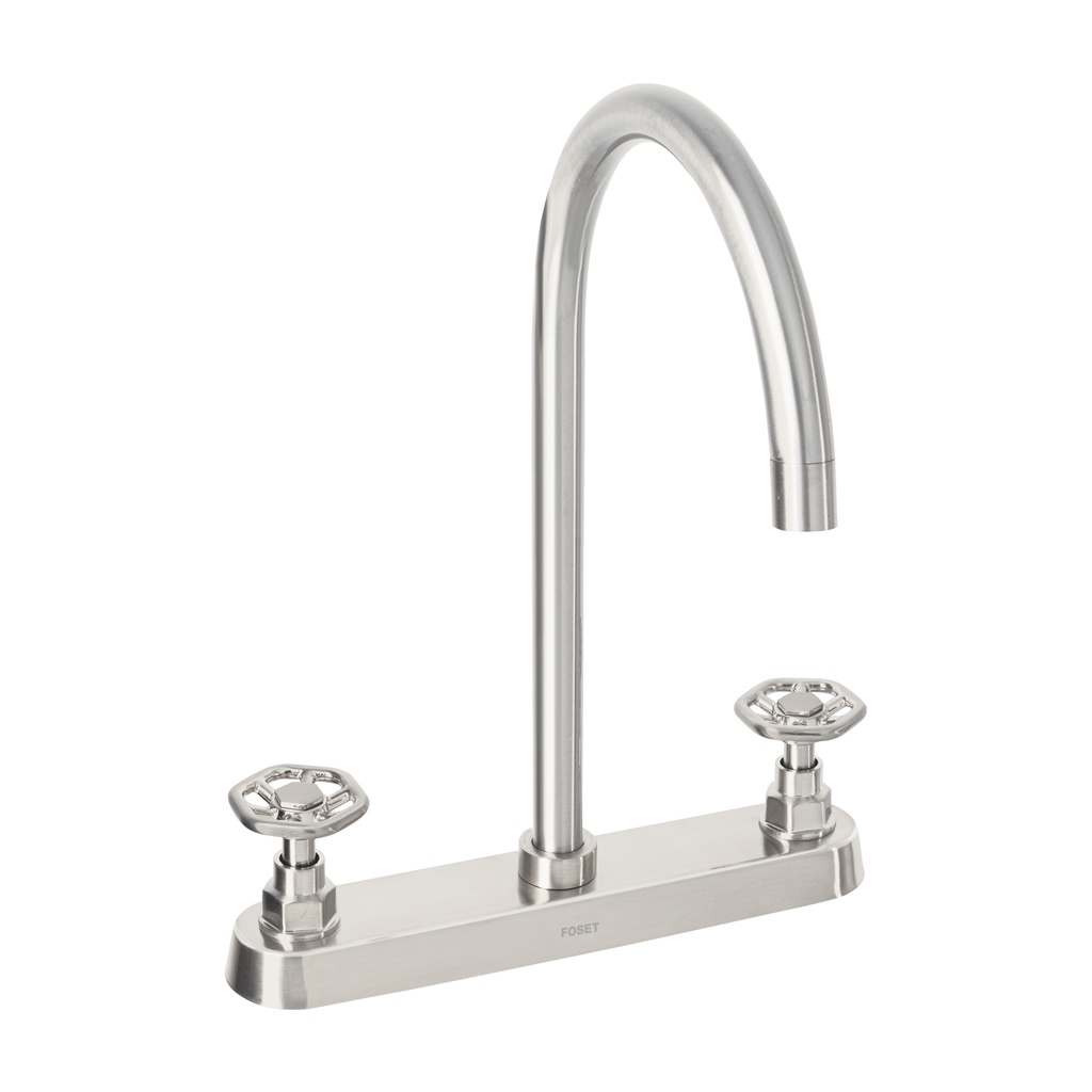 Mezcladora para fregadero, manerales redondos,satín, Tubig - Pag 481