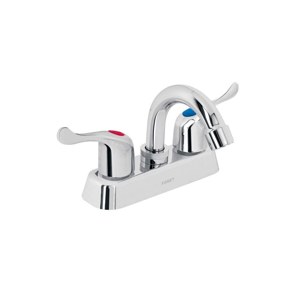 Mezcladora plástica 4' cuello curvo para lavabo, palanca
