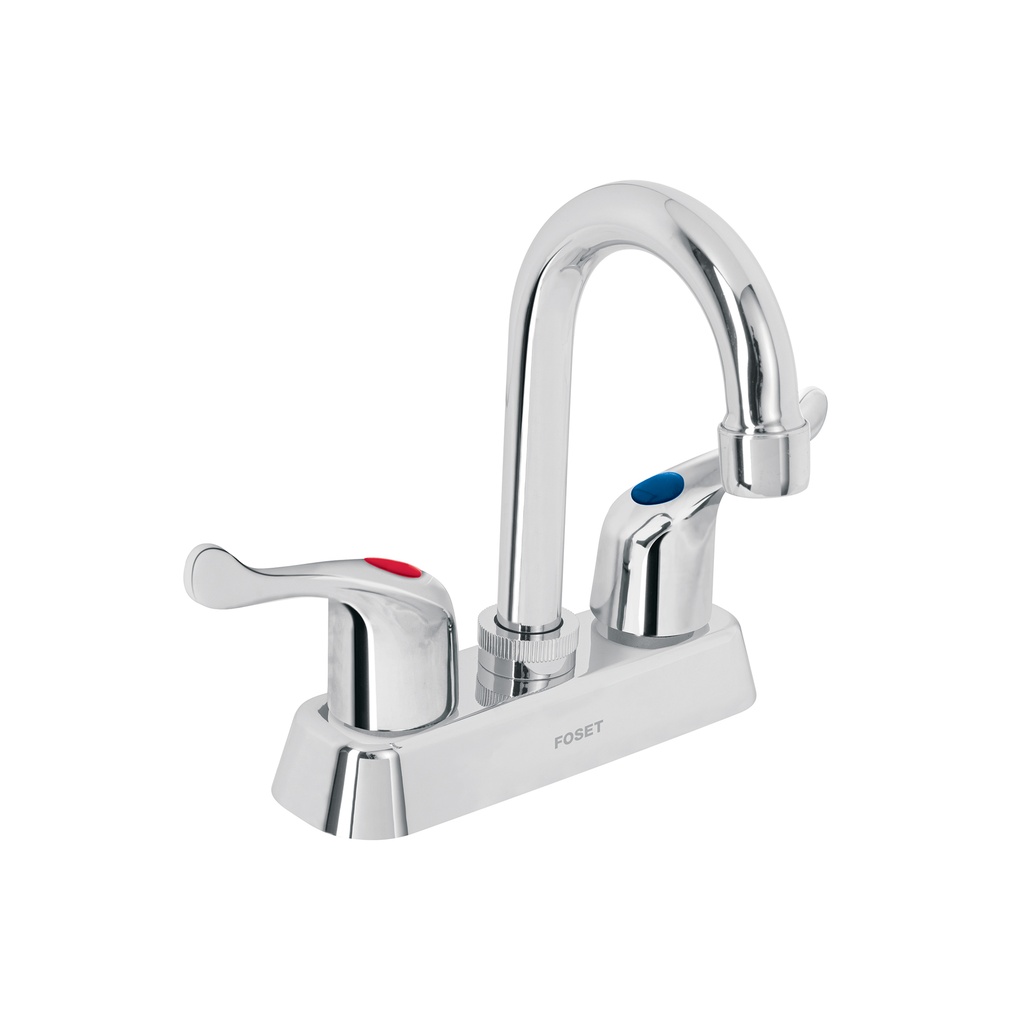 Mezcladora plástica 4' cuello tipo bar para lavabo, palanca