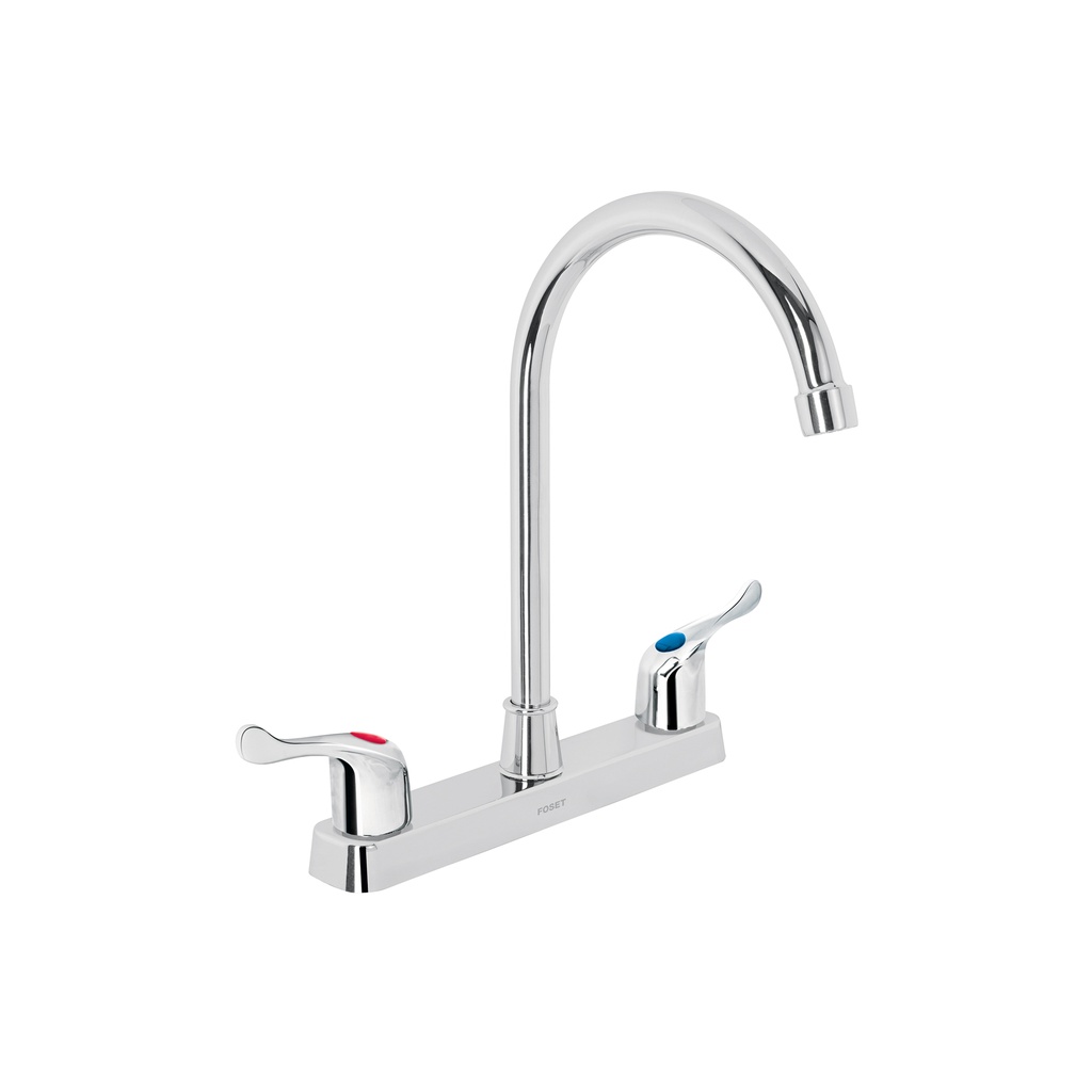 Mezcladora plástica 8' cuello alto para fregadero, palanca