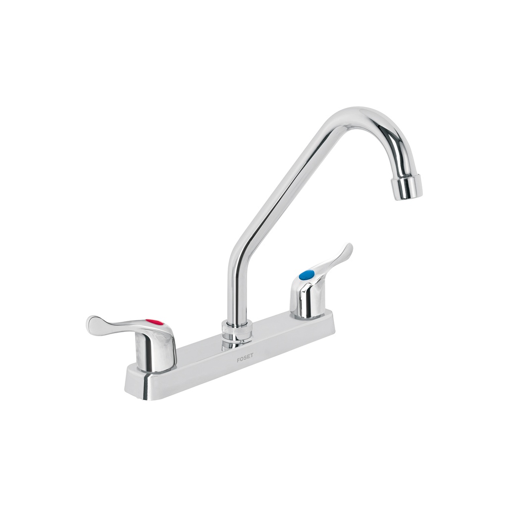 Mezcladora plástica 8' cuello largo para fregadero, palanca