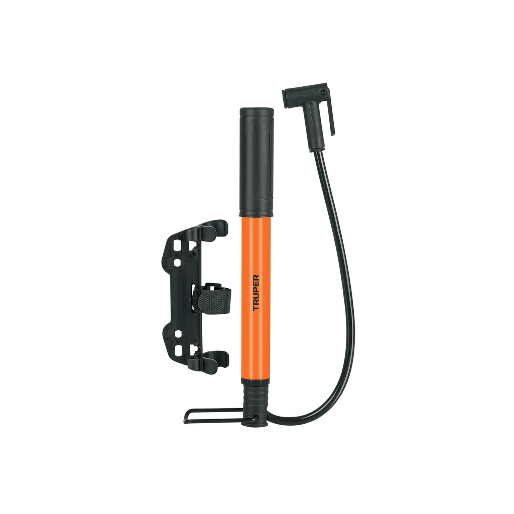 Mini bomba manual para bicicleta, 60 PSI, Truper