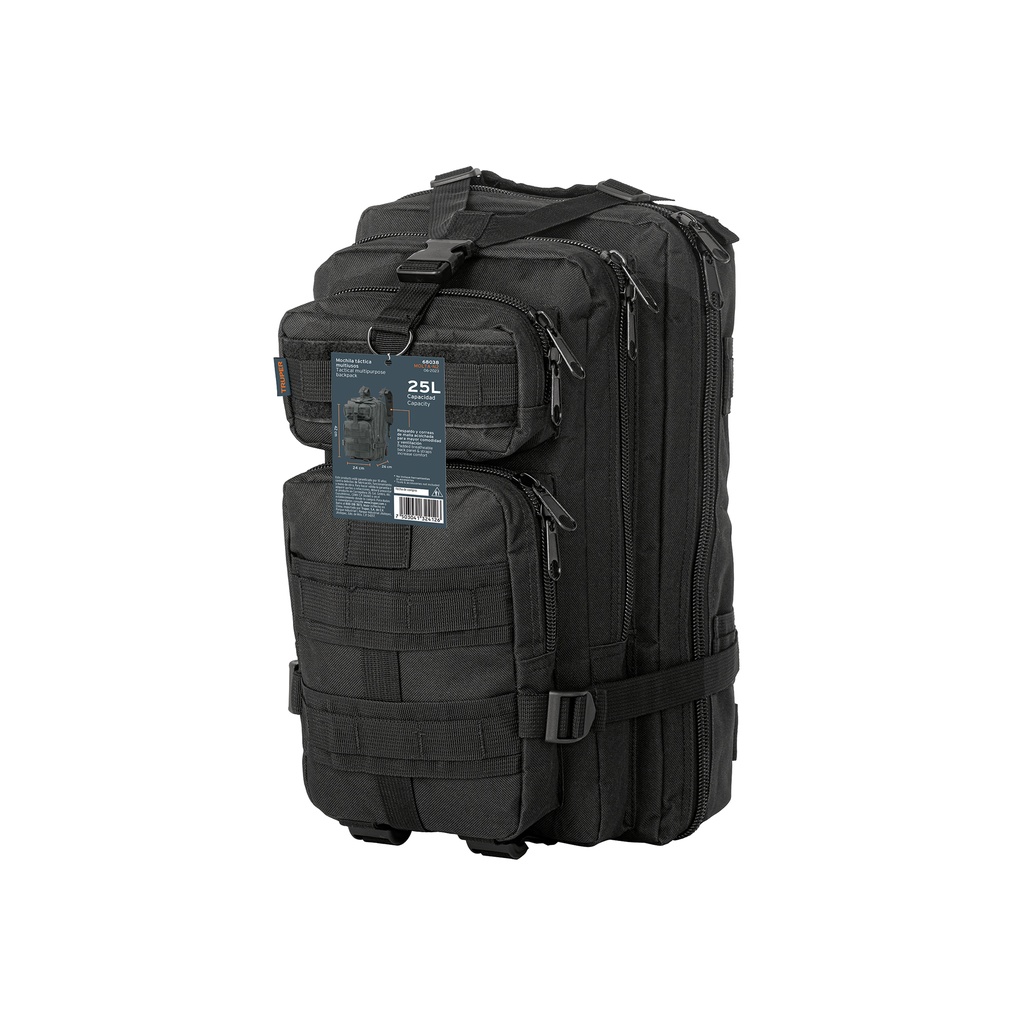 Mochila táctica negra, Truper - Pag 609