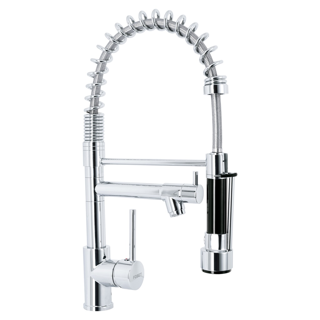 Monomando con doble salida para fregadero, Cromo, Element - Pag 488