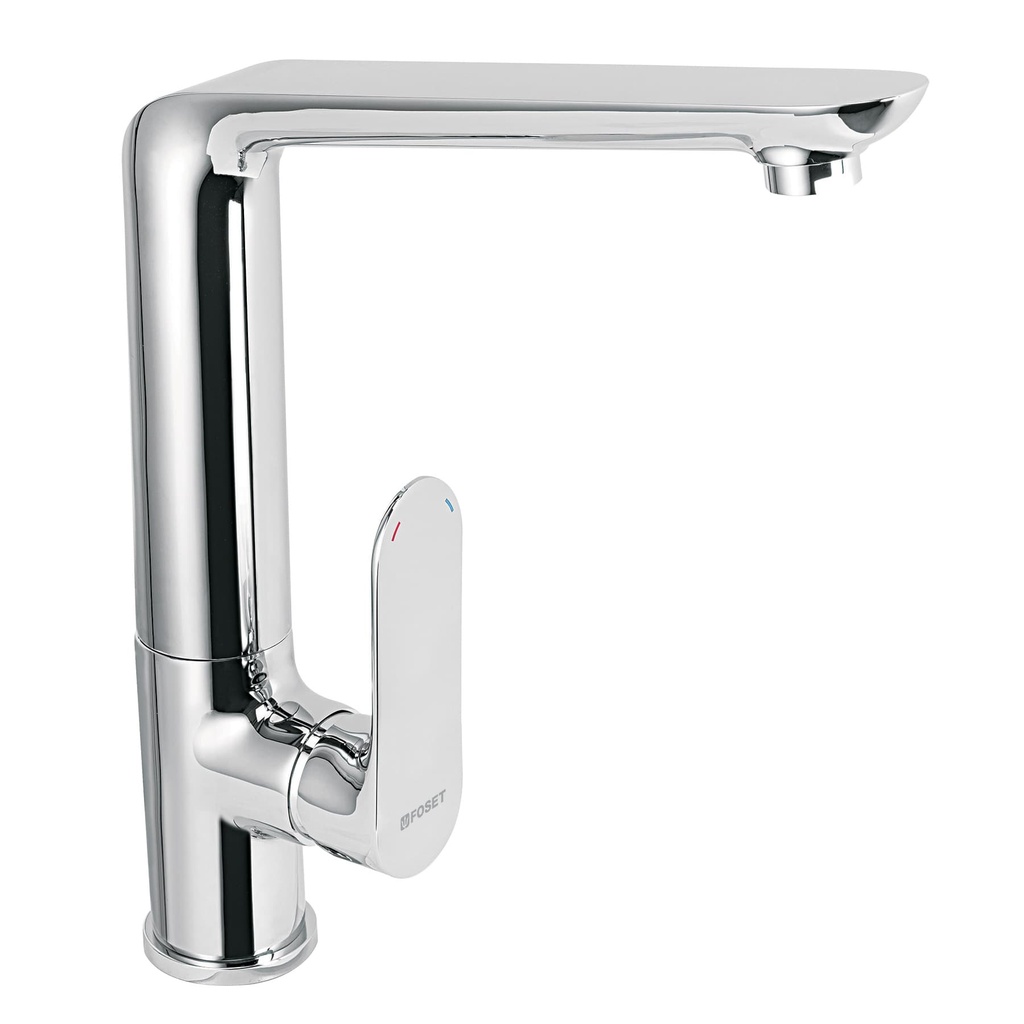 Monomando cromo cuello alto para fregadero, Foset Riviera - Pag 491