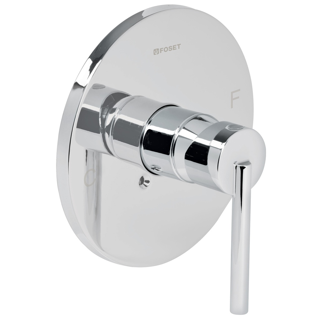 Monomando cromo para regadera sin desviador, Foset - Pag 489