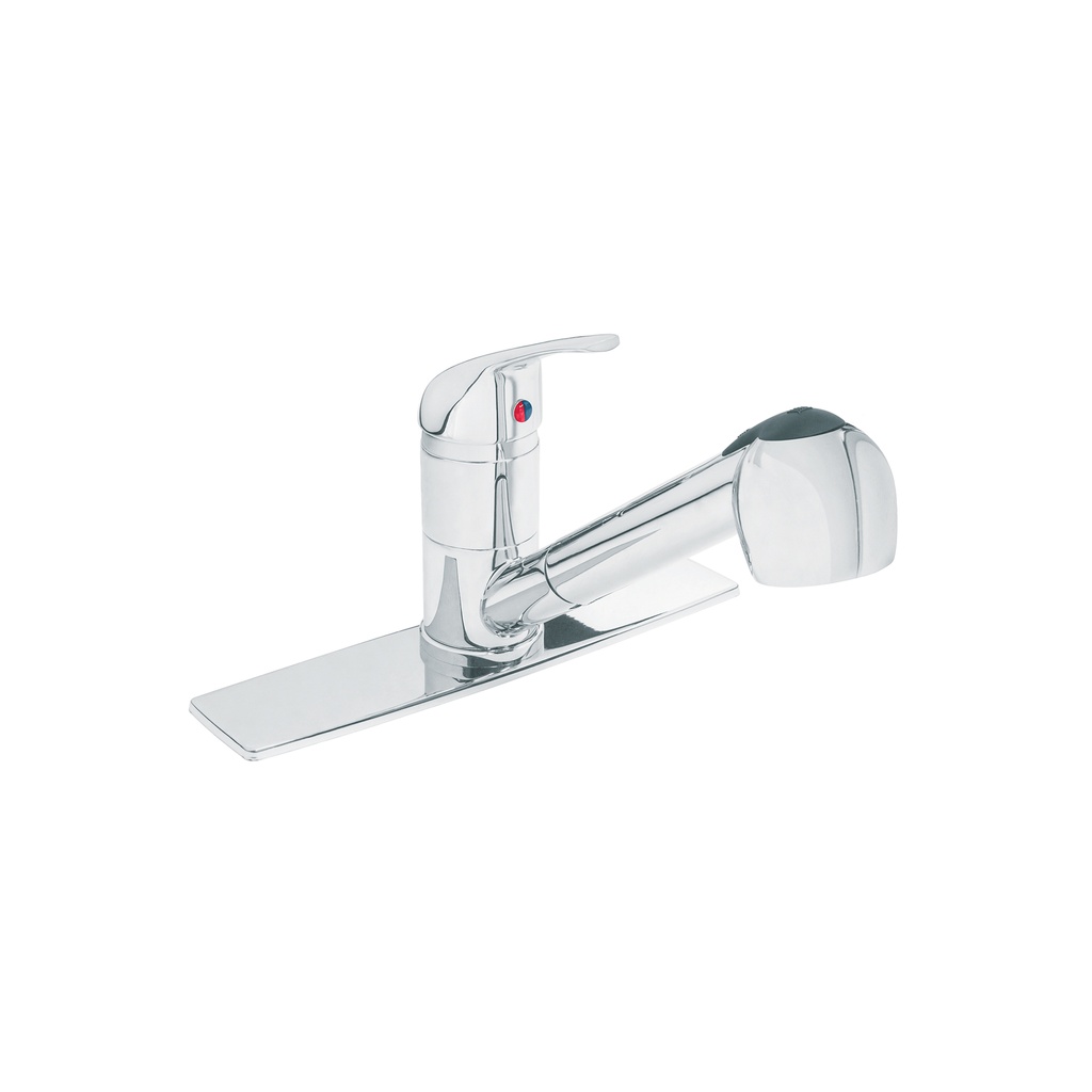 Monomando para fregadero, cuello extraíble, Foset Aqua