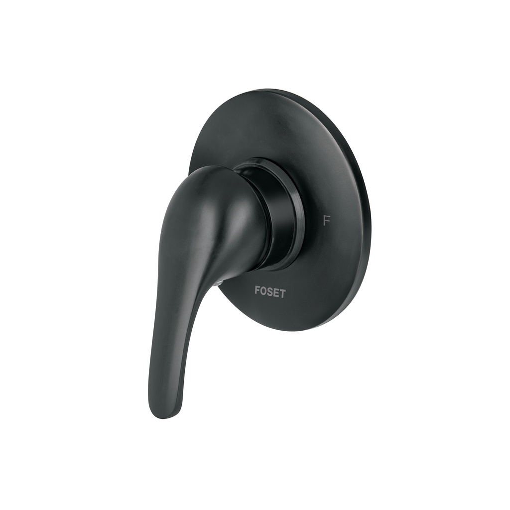 Monomando para regadera, palanca, negro, Foset Aqua - Pag 476