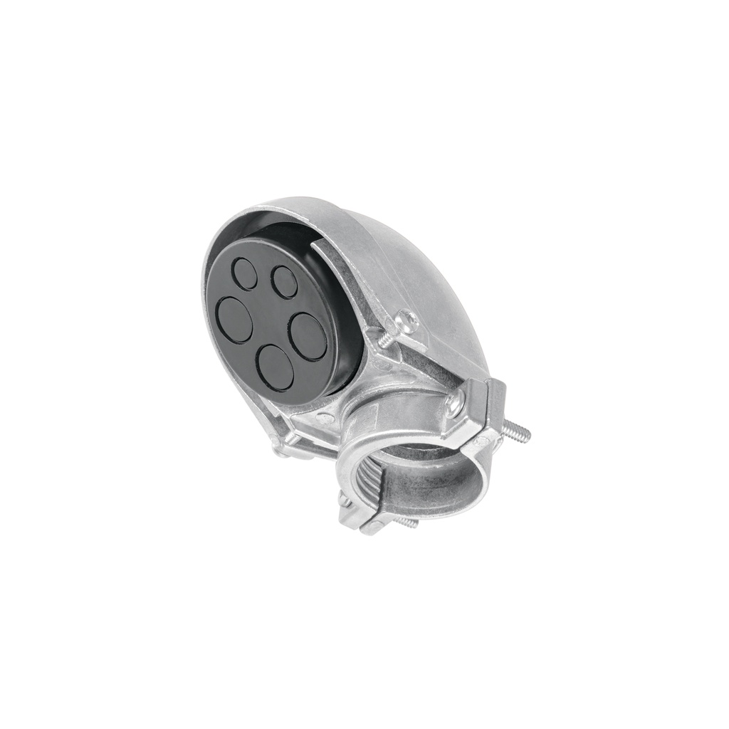 Mufa con abrazadera para tubo 1-1/4', Volteck