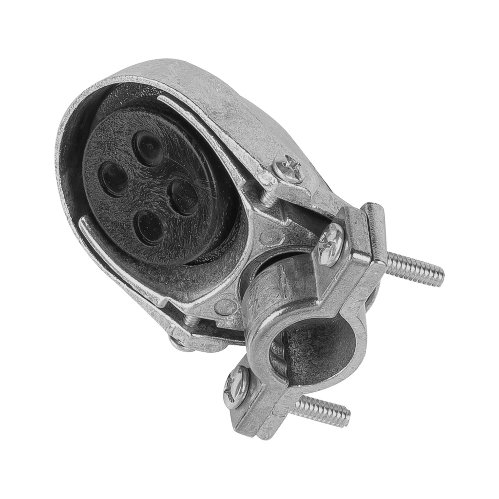 [T46942] Mufa con abrazadera para tubo 1/2', Volteck