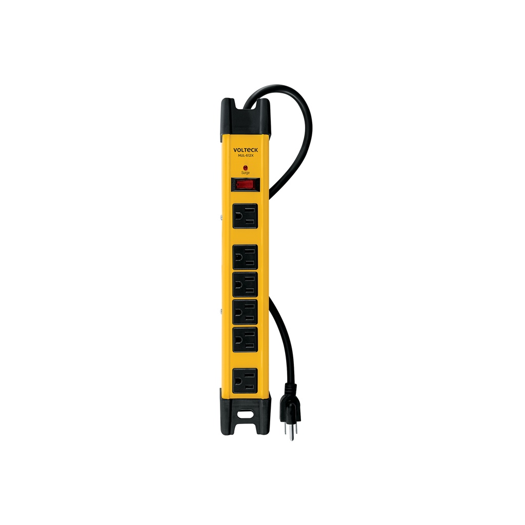 Multicontacto 14 AWG industrial supresor de picos 6 entradas - Pag 564