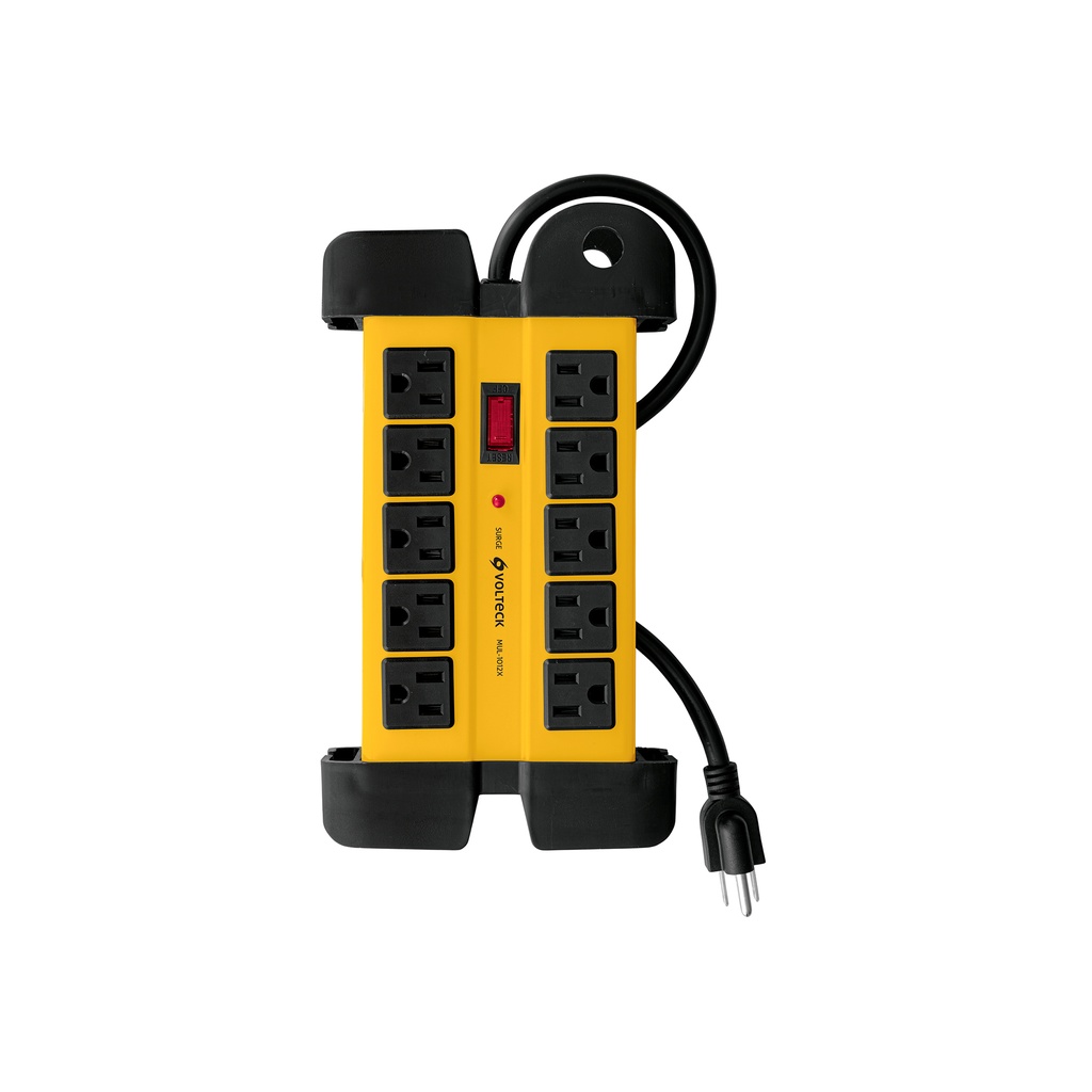 Multicontacto 14 AWG industrial supresor picos 10 entradas - Pag 424
