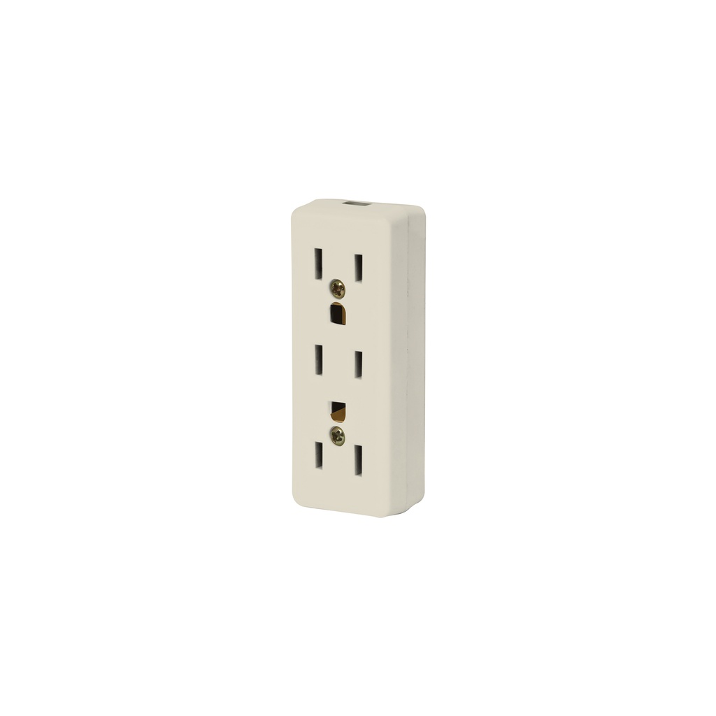 Multicontacto triple para extensión, 2 polos + tierra