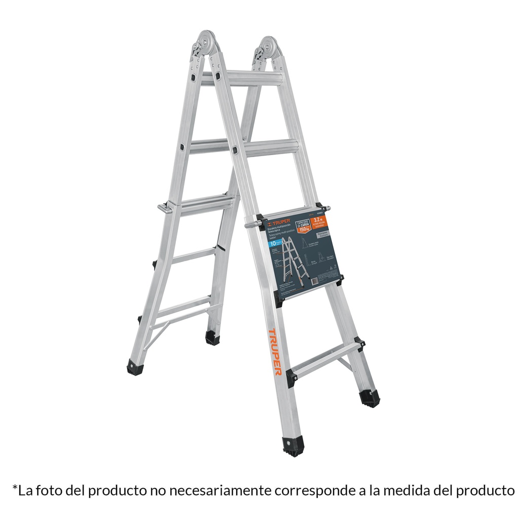 Multiescalera telescópica,4.5 m,capacidad de carga 150 kg - Pag 151