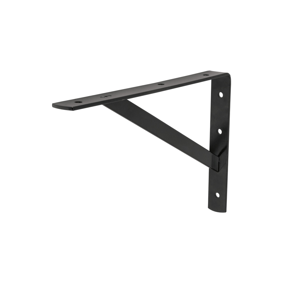 Ménsula de acero reforzada negra 8 x 12', Fiero