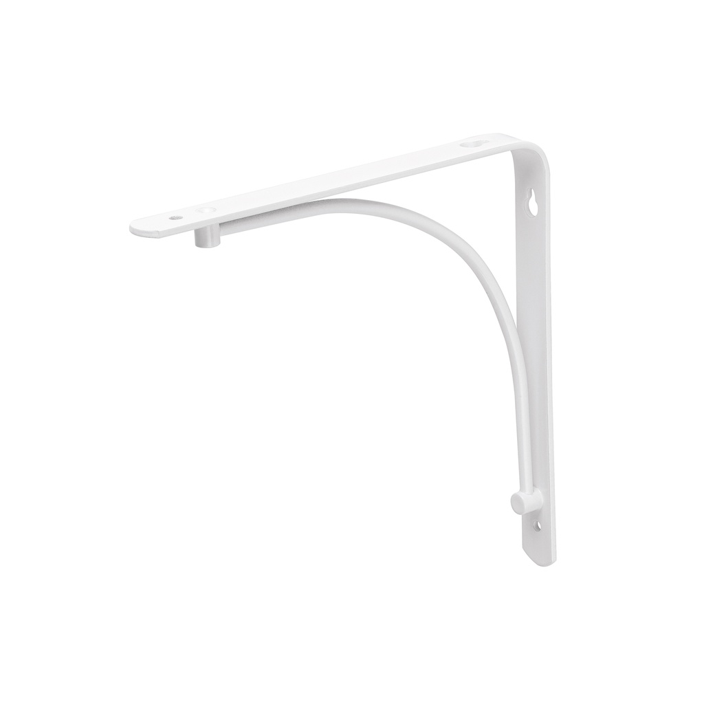 Ménsula reforzada blanca 8 x 8' diseño alambrón, Fiero