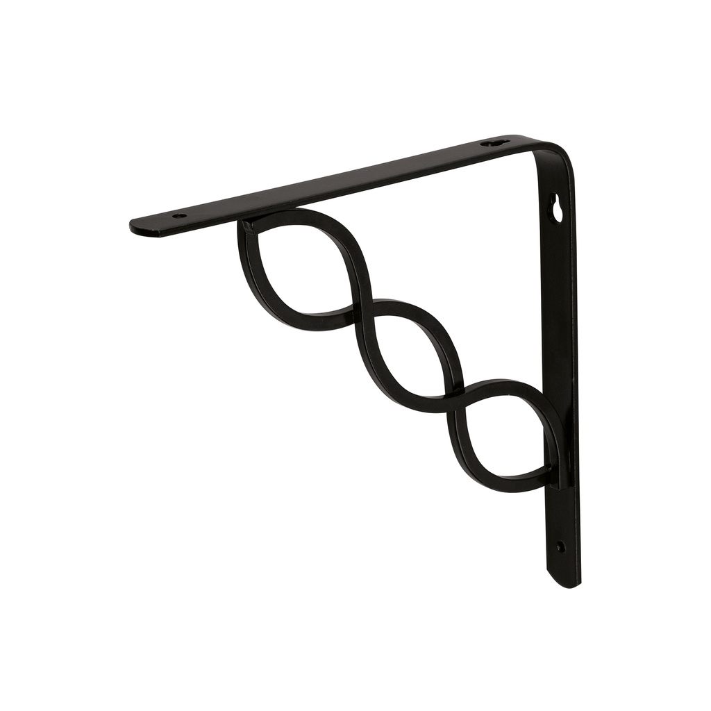 Ménsula reforzada negra 8 x 8' diseño trenza, Fiero - Pag 562