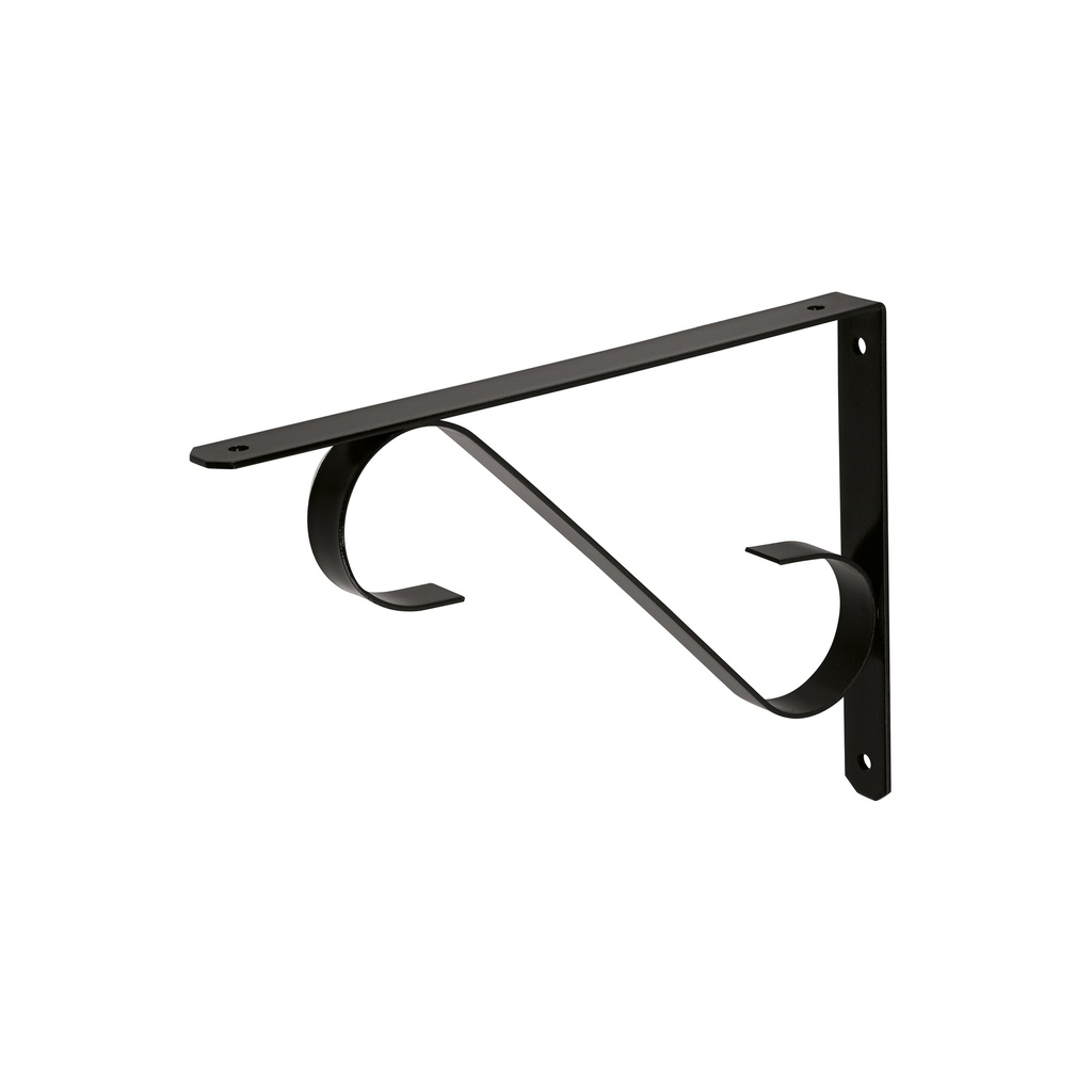 Ménsula reforzada negra diseño colonial 11 x 8', Fiero - Pag 562