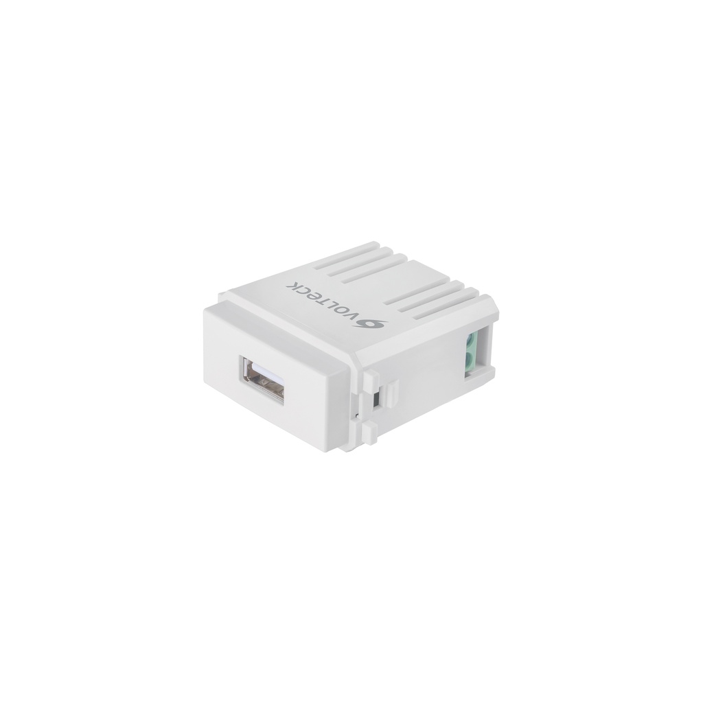 Módulo puerto USB, línea Italiana, color blanco, Volteck - Pag 393