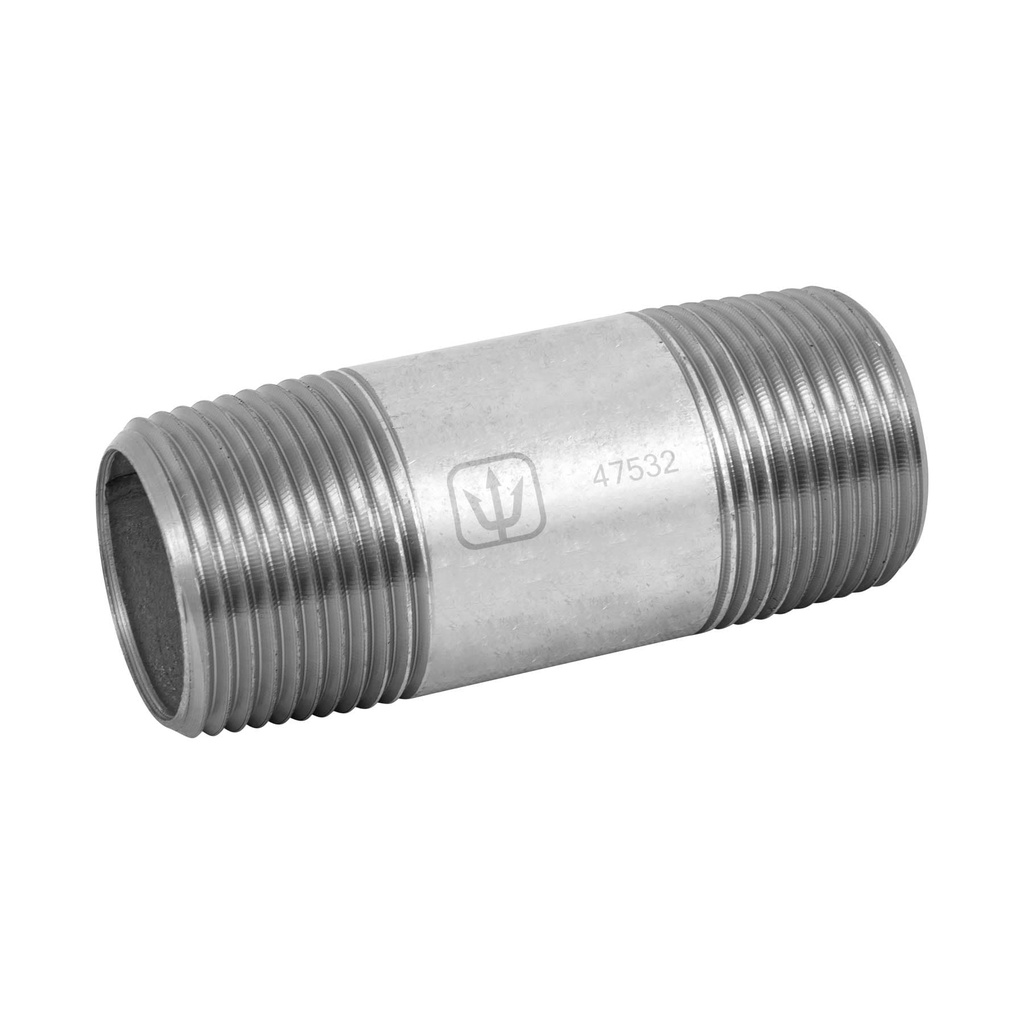 Niple de acero galvanizado 1' x 3', Foset - Pag 535