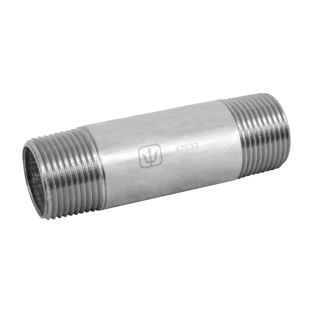Niple de acero galvanizado 1' x 4', Foset - Pag 535