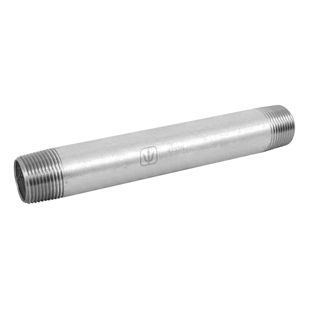Niple de acero galvanizado 1' x 8', Foset - Pag 535