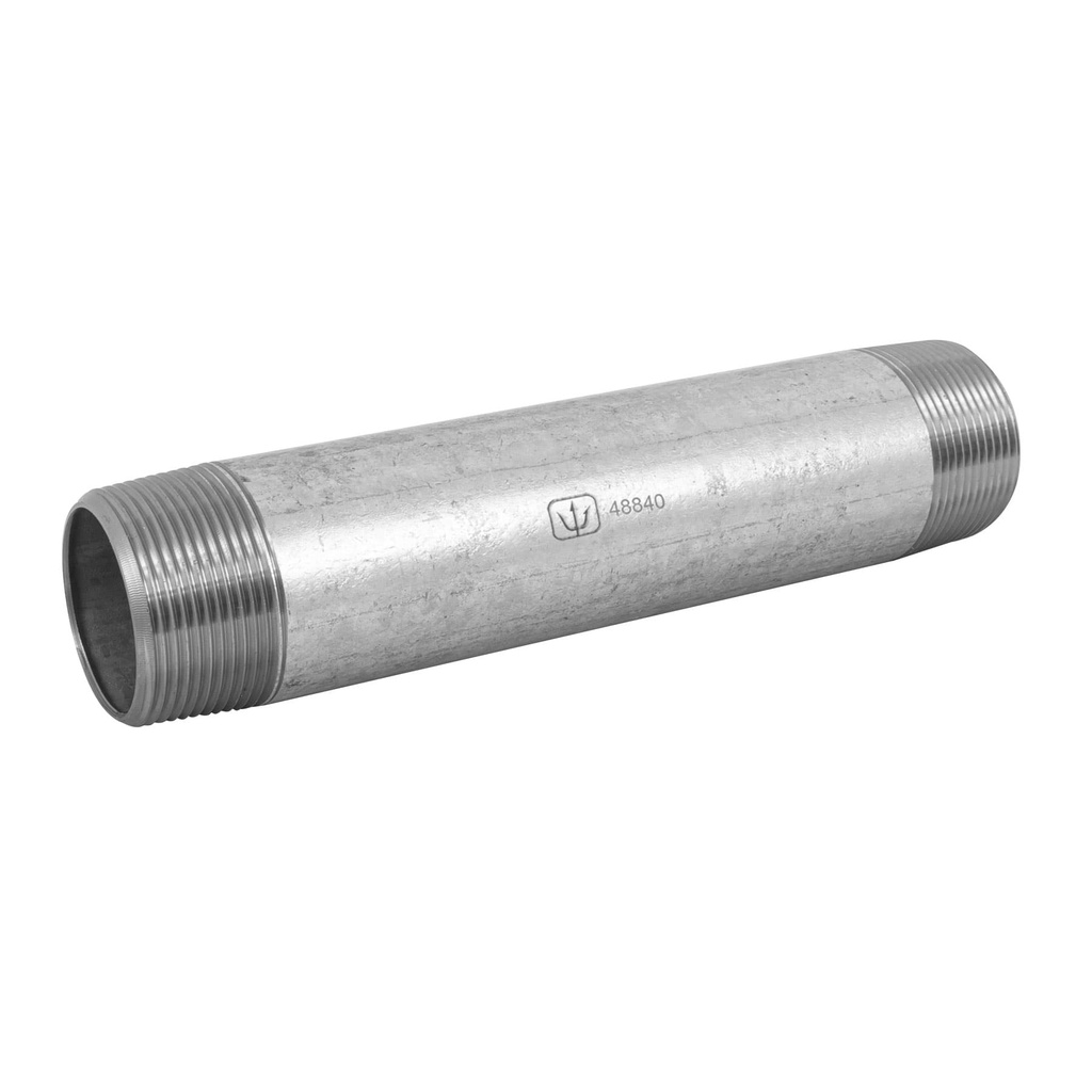 Niple de acero galvanizado 1-1/2 x 10', Foset - Pag 535