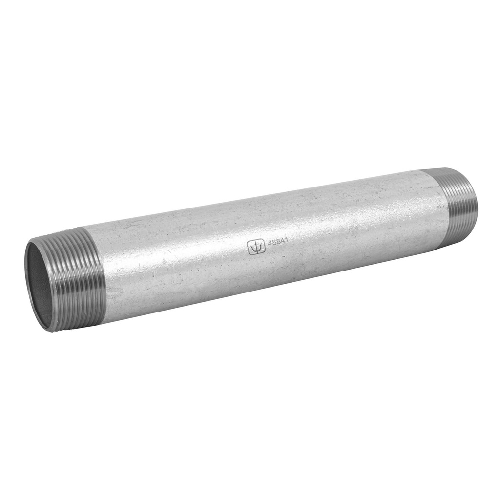 Niple de acero galvanizado 1-1/2 x 12', Foset - Pag 709